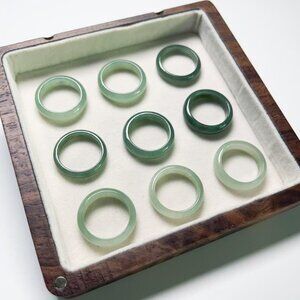 Authentic Green Jade Ring Natura